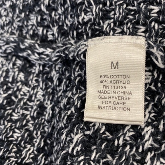 Leo and Nicole Black Long Cardigan Sweater M - Picture 3 of 12